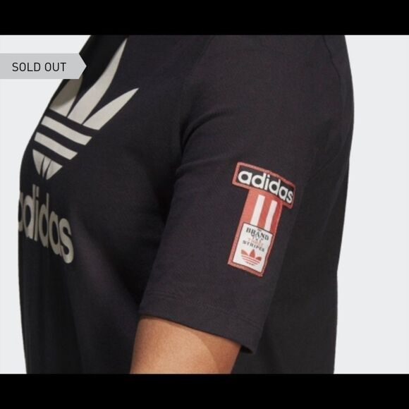 Adidas originals three stripes Cotton short sleeve Logo dress Sz XS - Picture 7 of 14